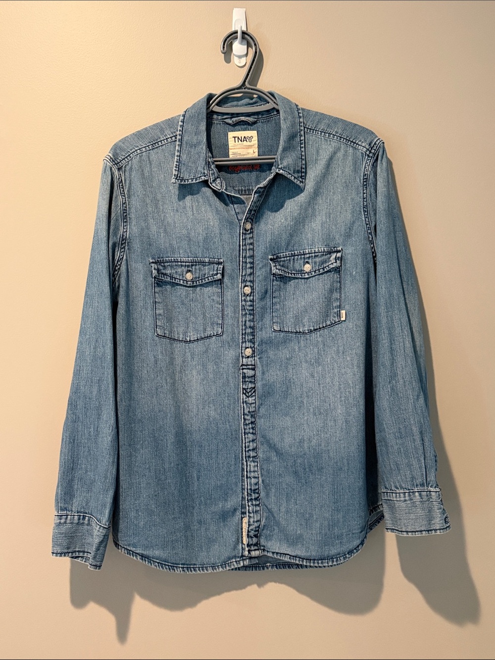 TNA Medium Blue Denim Shirt